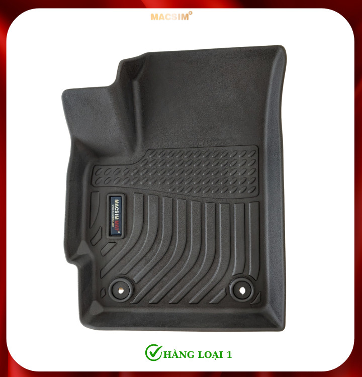 Thảm lót sàn xe ô tô VinFast Nerio Green Nhãn hiệu Macsim chất liệu nhựa TPE cao cấp màu đen