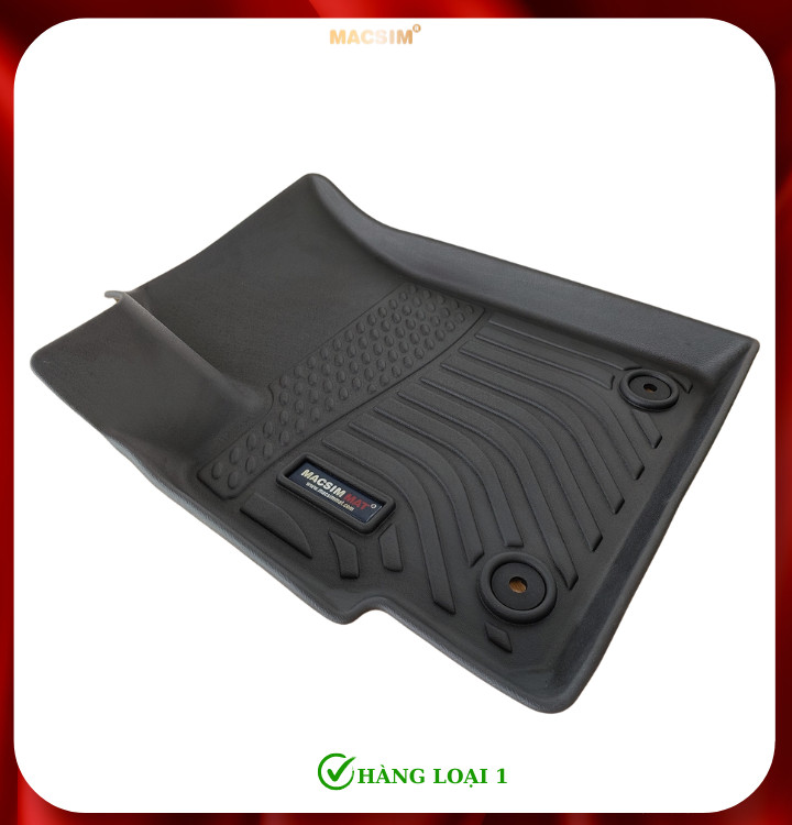 Thảm lót sàn xe ô tô VinFast Nerio Green Nhãn hiệu Macsim chất liệu nhựa TPE cao cấp màu đen