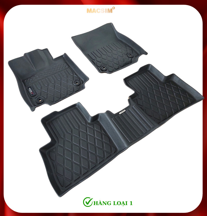 Thảm lót sàn xe ô tô LEXUS NX 2022+ (sd) Nhãn hiệu Macsim chất liệu nhựa TPE cao cấp màu đen