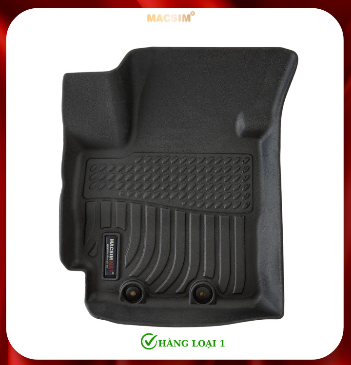 Thảm lót sàn xe ô tô Suzuki Swift 2019-nay (sd) Nhãn hiệu Macsim chất liệu nhựa TPE cao cấp màu đen