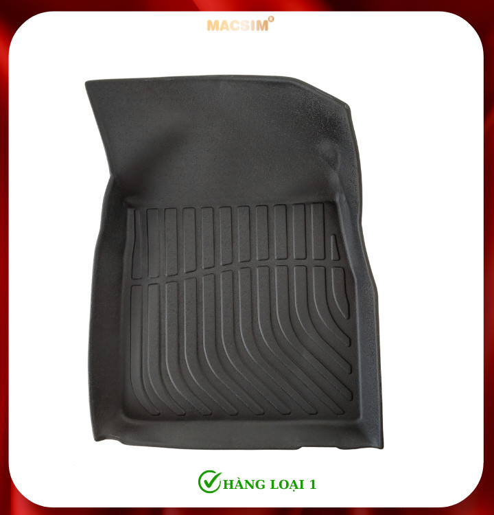 Thảm lót sàn xe ô tô Nissan Sunny 2011-2018 (sd) Nhãn hiệu Macsim chất liệu nhựa TPE cao cấp màu đen