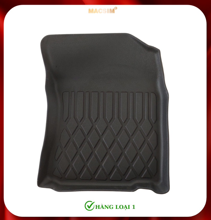Thảm lót sàn xe ô tô Toyota Corolla Altis 2016-2021 (sd) Nhãn hiệu Macsim chất liệu nhựa TPE cao cấp màu đen