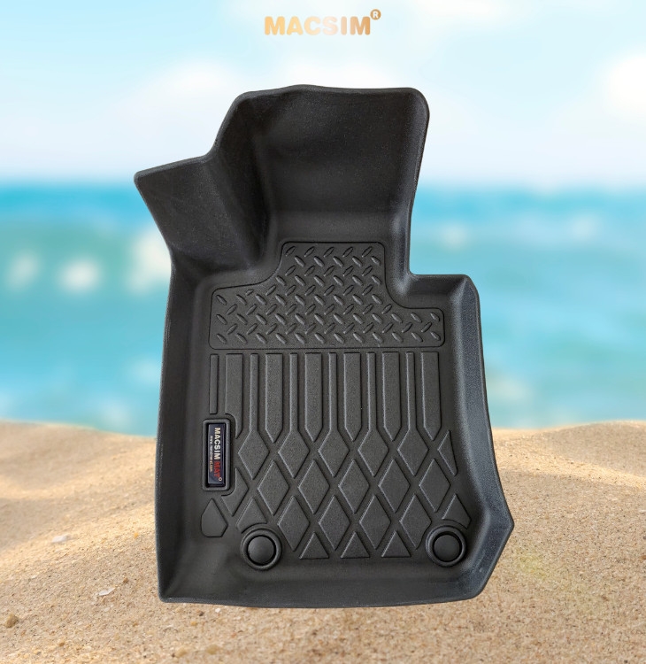 Thảm lót sàn sd1 xe ô tô Mercedes GLC 2016-2022 (sd) Nhãn hiệu Macsim chất liệu nhựa TPE cao cấp màu đen