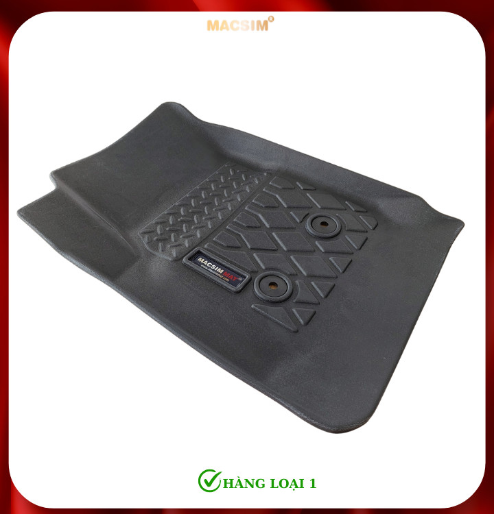 Thảm lót sàn xe ô tô Chevrolet Colorado 2015+ (sd) Nhãn hiệu Macsim chất liệu nhựa TPE cao cấp màu đen