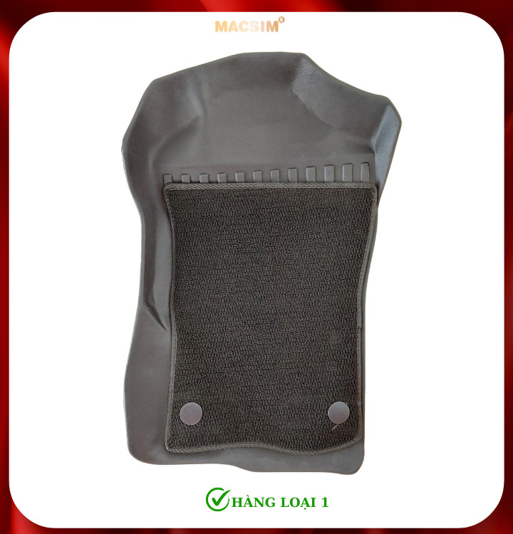 Thảm lót sàn xe ô tô 2 lớp  Ford Everest 2022 & 2023+ (sd2) Nhãn hiệu Macsim chất liệu nhựa TPE cao cấp màu đen