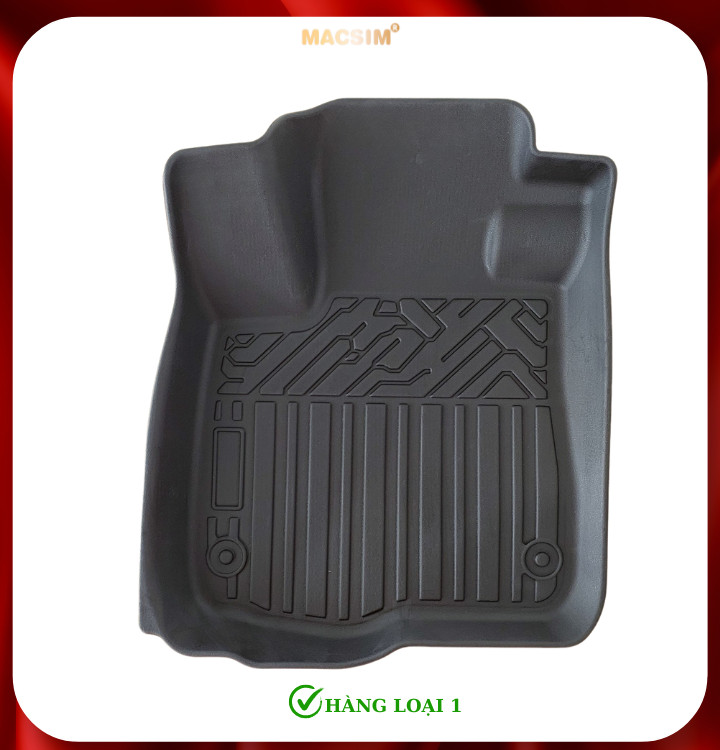 Thảm lót sàn xe ô tô Honda CRV 2023+ (3 hàng ghế sd) Nhãn hiệu Macsim chất liệu nhựa TPE cao cấp màu đen