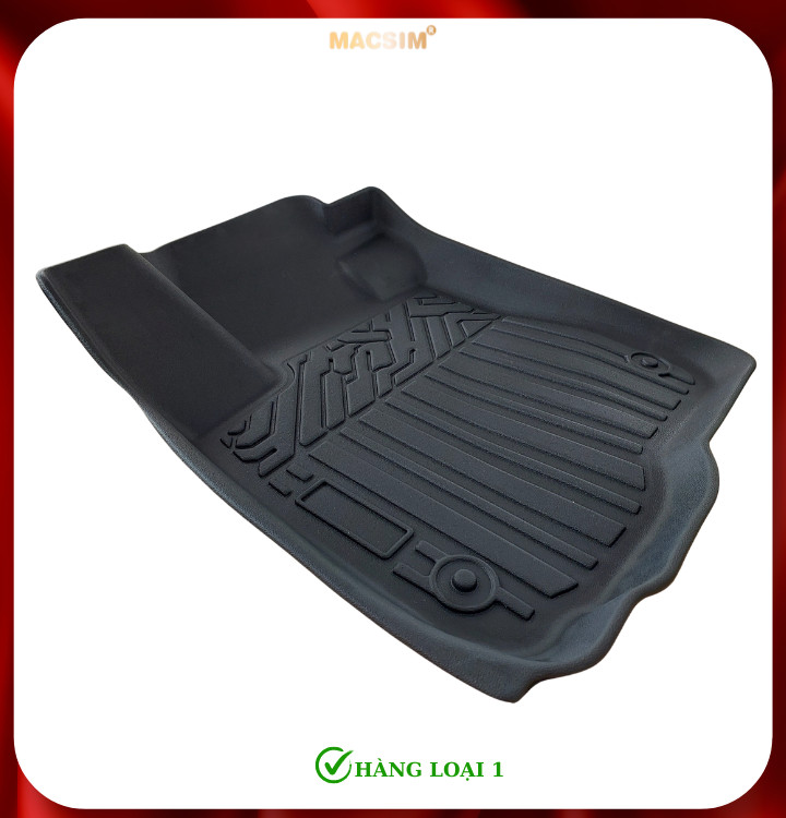 Thảm lót sàn xe ô tô Honda CRV 2023+ (3 hàng ghế sd) Nhãn hiệu Macsim chất liệu nhựa TPE cao cấp màu đen