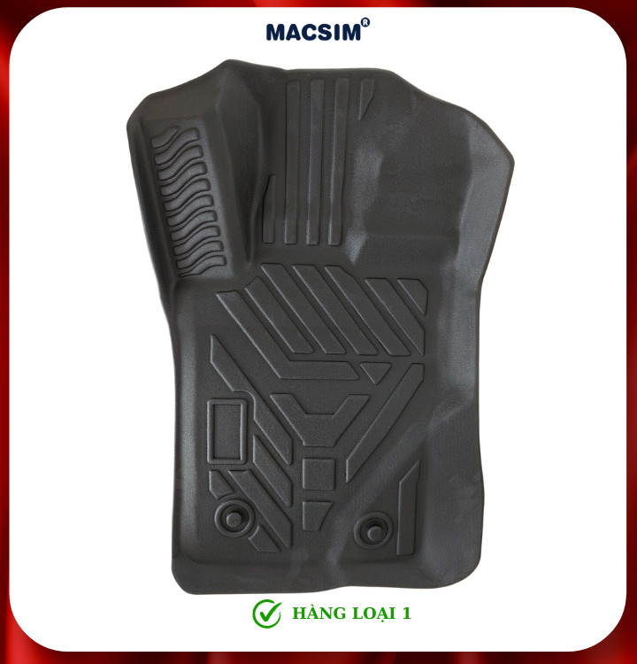 Thảm lót sàn xe ô tô Ford Everest 2022 & 2023+ (sd2) Nhãn hiệu Macsim chất liệu nhựa TPE cao cấp màu đen