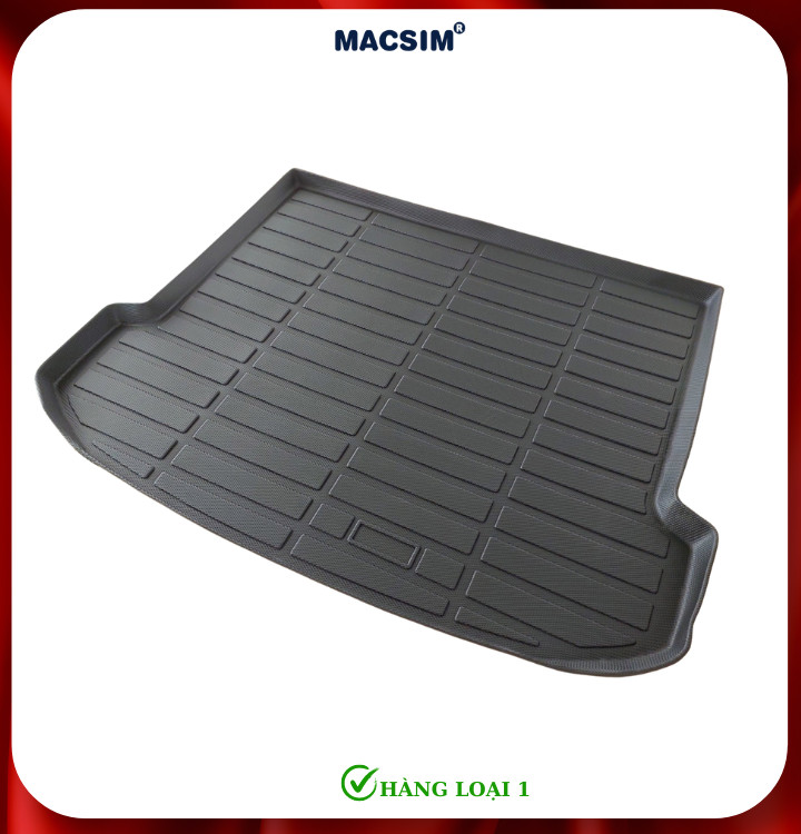 Thảm lót cốp xe ô tô Vinfast VF8 Nhãn hiệu Macsim chất liệu nhựa TPE cao cấp màu đen