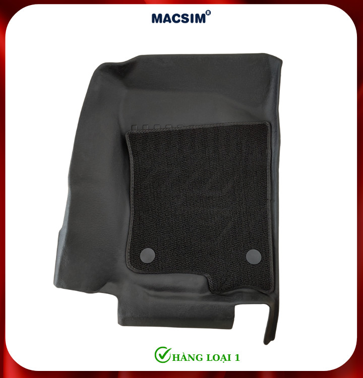 Thảm lót sàn ô tô 2 lớp cao cấp dành cho xe TOYOTA PRADO 2010+ (sd2) nhãn hiệu Macsim chất liệu TPE màu đen
