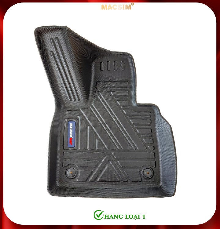 Thảm  lót sàn xe ô tô Ford Explorer 2019-nay Nhãn hiệu Macsim chất liệu nhựa TPE cao cấp màu đen