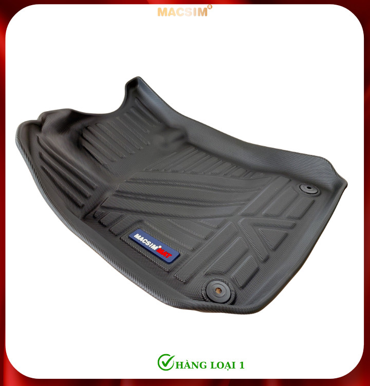 Thảm lót sàn xe ô tô Peugeot 408 Nhãn hiệu Macsim chất liệu nhựa TPE cao cấp màu đen