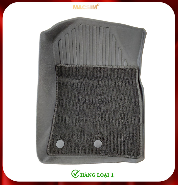 Thảm lót sàn ô tô 2 lớp cao cấp dành cho xe Toyota Land Cruiser 2010-2021 (sd2) nhãn hiệu Macsim chất liệu TPE màu đen