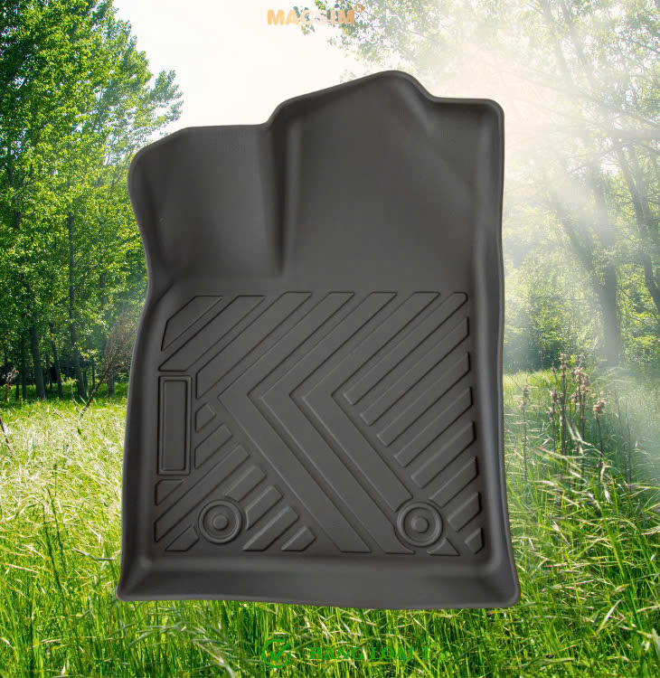 Thảm lót sàn xe ô tô BYD ATTO 3 2024+ Nhãn hiệu Macsim chất liệu nhựa TPE cao cấp màu đen