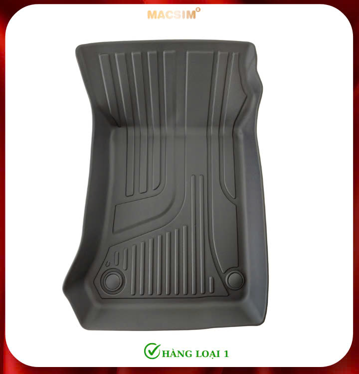 Thảm lót sàn xe ô tô Mercedes GLK 2008-2015 (sd) Nhãn hiệu Macsim chất liệu nhựa TPE cao cấp màu đen