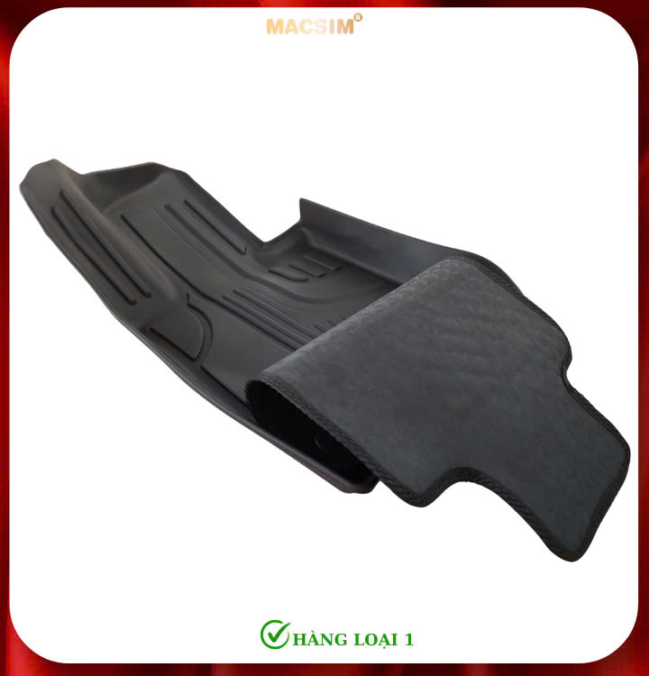 Thảm lót sàn ô tô 2 lớp cao cấp dành cho xe Mercedes Benz GLC 2023+ (sd3) nhãn hiệu Macsim chất liệu TPE màu đen