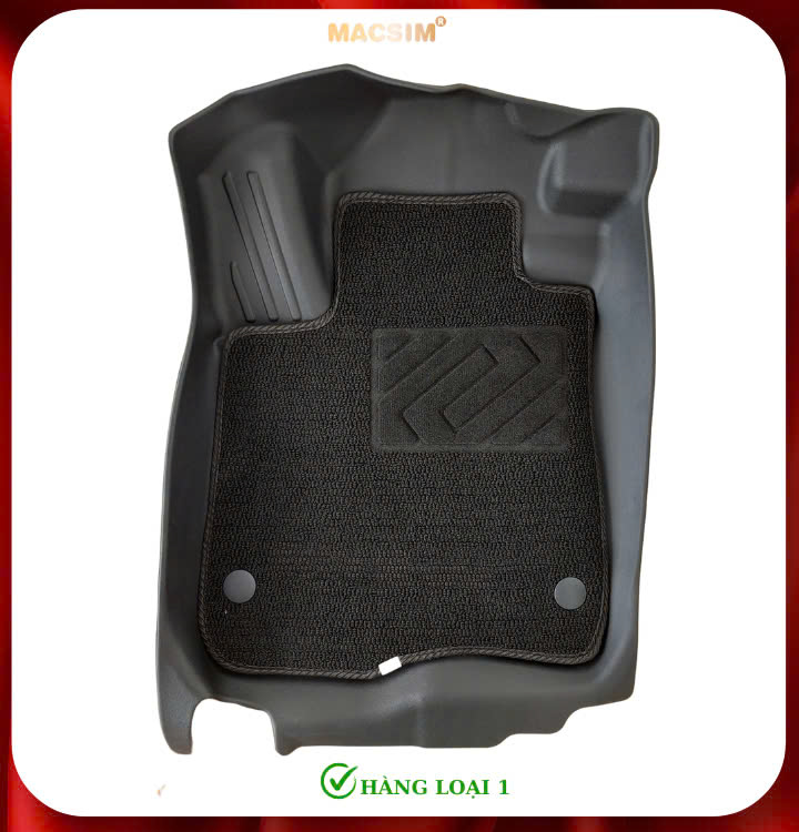 Thảm lót sàn xe ô tô 2 lớp Honda CRV 2023+ (2 hàng ghế sd3) Nhãn hiệu Macsim chất liệu nhựa TPE cao cấp màu đen