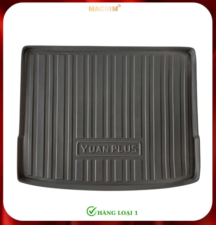 Thảm lót cốp xe ô tô BYD ATTO 3 2024+ Nhãn hiệu Macsim chất liệu nhựa TPE cao cấp màu đen