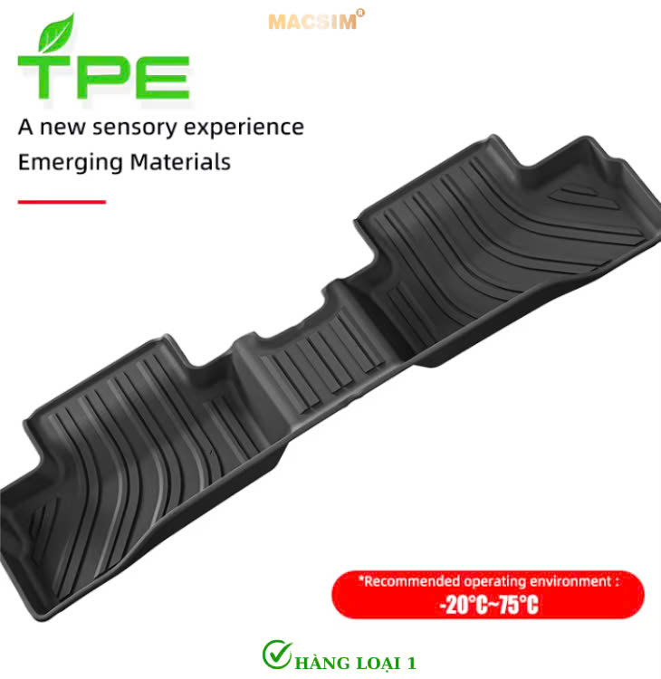 Thảm lót sàn (sd4) ô tô 2 lớp cao cấp dành cho xe Toyota Cross 2020 - tới nay  nhãn hiệu Macsim chất liệu TPE màu đen