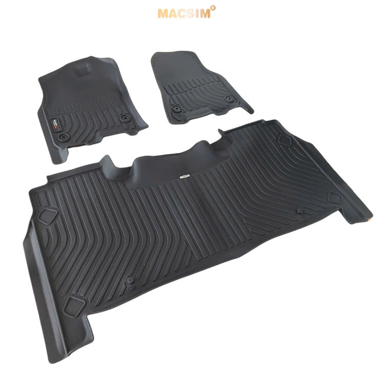 Thảm lót sàn ô tô Ram1500 CrewCab 2019- 2024 Macsim - Tpe chuẩn phom, dễ vệ sinh (Mã 01)