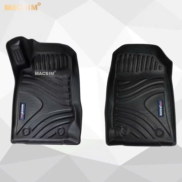 Thảm lót sàn xe ô tô qd Isuzu D-max 2014-2020 qd Nhãn hiệu Macsim chất liệu nhựa TPV cao cấp