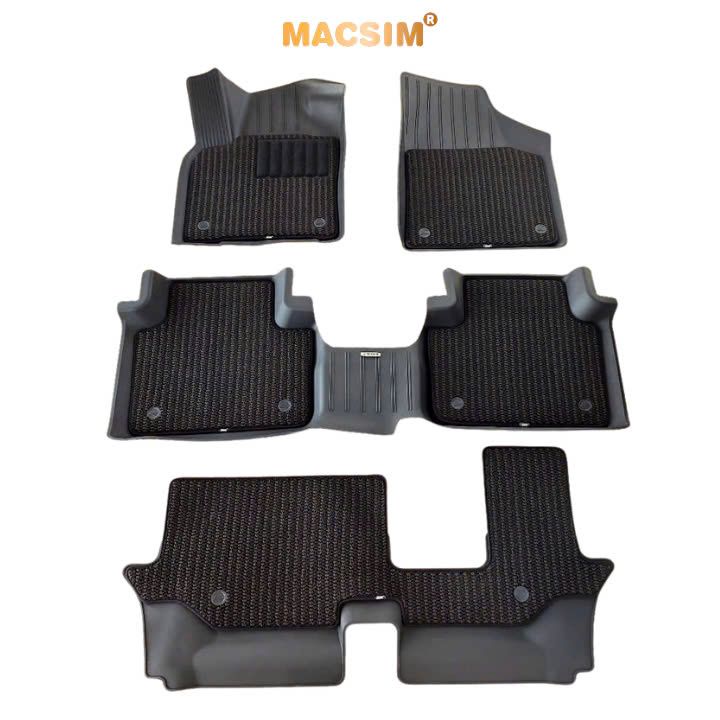 Thảm lót chân ô tô Volkswagen Teramont 3W 2 lớp