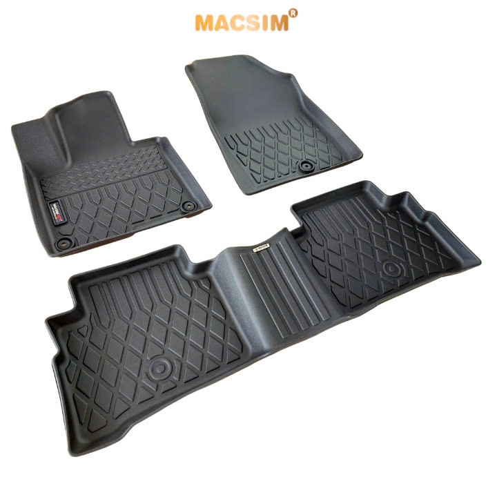 Thảm lót sàn sd1 trám xe ô tô Kia Sportage Nhãn hiệu Macsim chất liệu nhựa TPE cao cấp màu đen