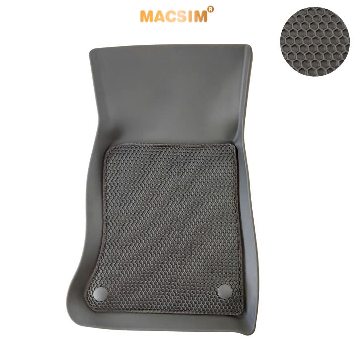 Thảm lót sàn ô tô Mercedes GLC 2023+  Macsim - cao su ghi, chuẩn phom, Sử dụng lâu dài(Mã 03)