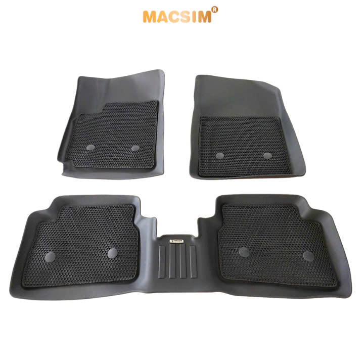 Thảm Lót Sàn Ô Tô Huyndai i10 (2014-2021) Macsim – 2 Lớp cao su đen, Chuẩn Phom, Sử dụng lâu dài (Mã 03)