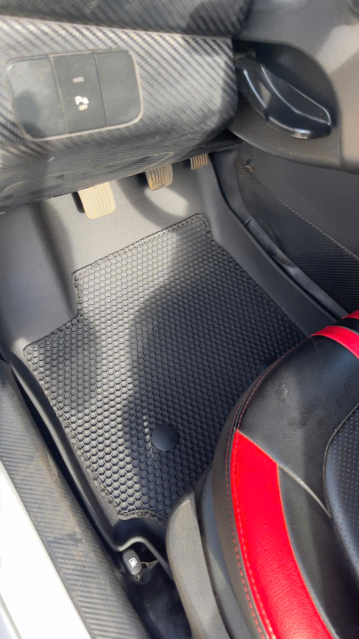 Thảm Lót Sàn Ô Tô Huyndai i10 (2014-2021) Macsim – 2 Lớp cao su đen, Chuẩn Phom, Sử dụng lâu dài (Mã 03)