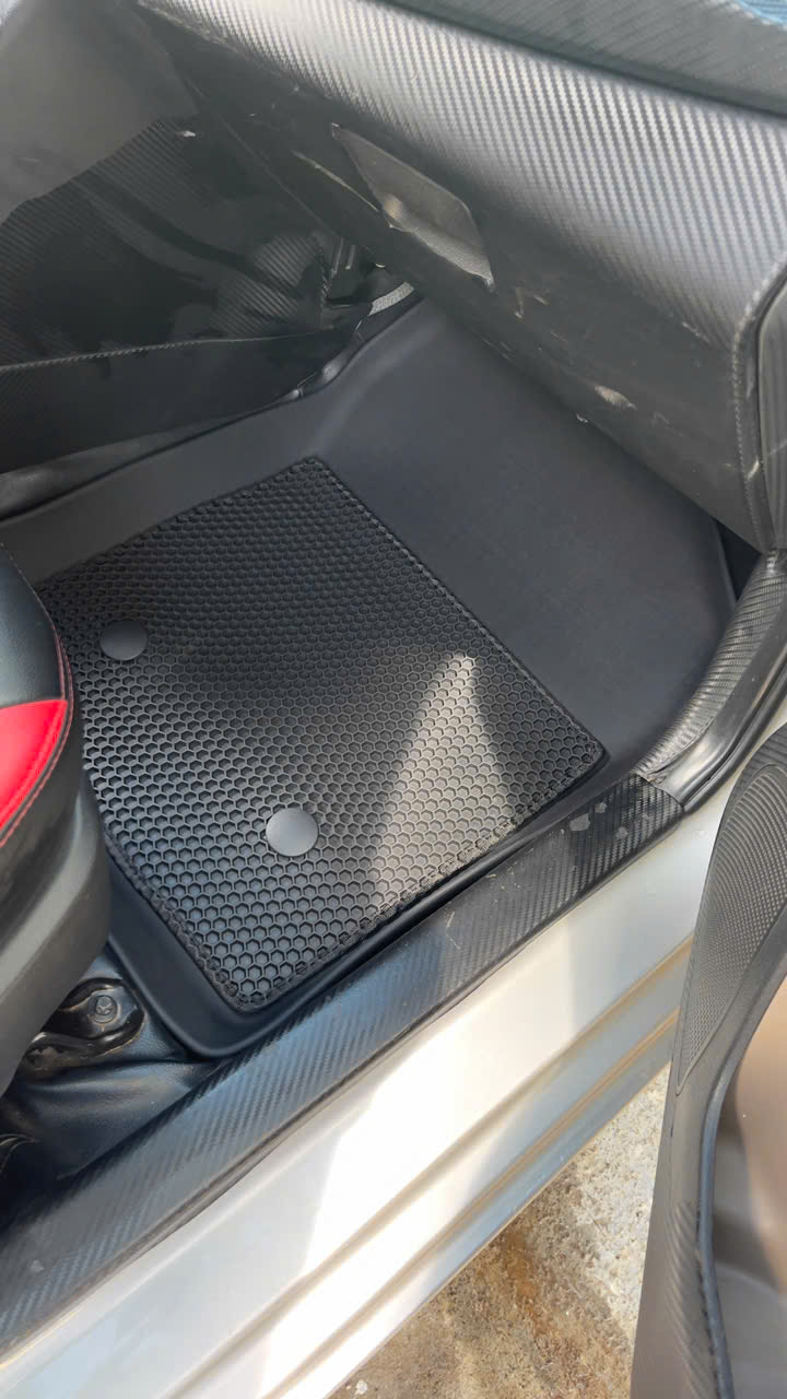 Thảm Lót Sàn Ô Tô Huyndai i10 (2014-2021) Macsim – 2 Lớp cao su đen, Chuẩn Phom, Sử dụng lâu dài (Mã 03)