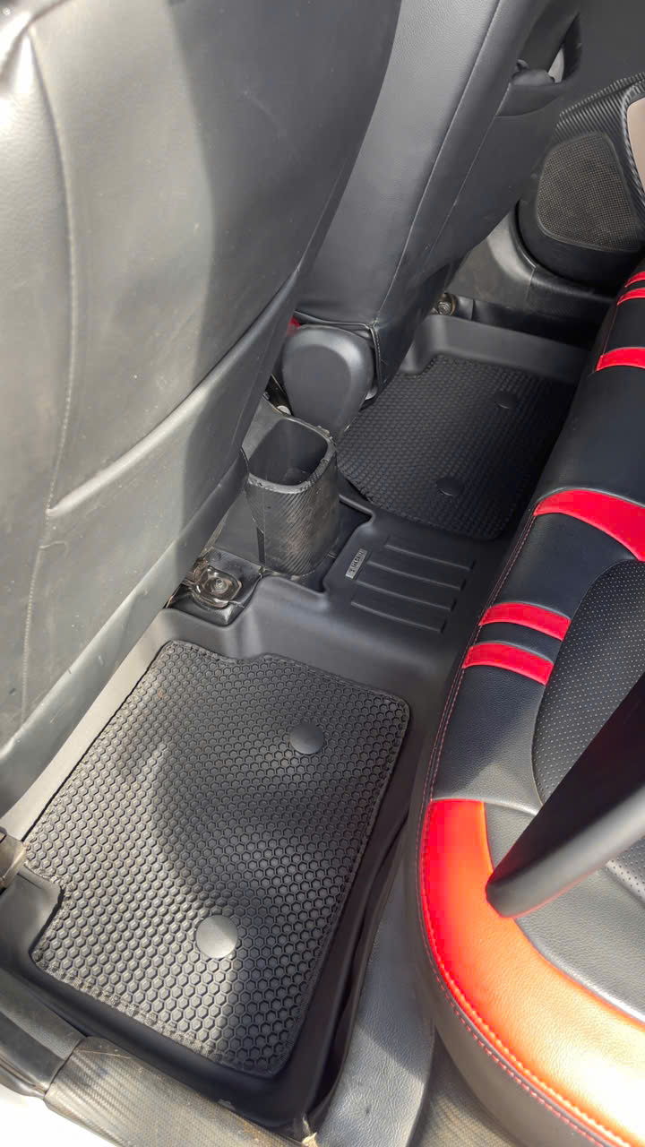 Thảm Lót Sàn Ô Tô Huyndai i10 (2014-2021) Macsim – 2 Lớp cao su đen, Chuẩn Phom, Sử dụng lâu dài (Mã 03)