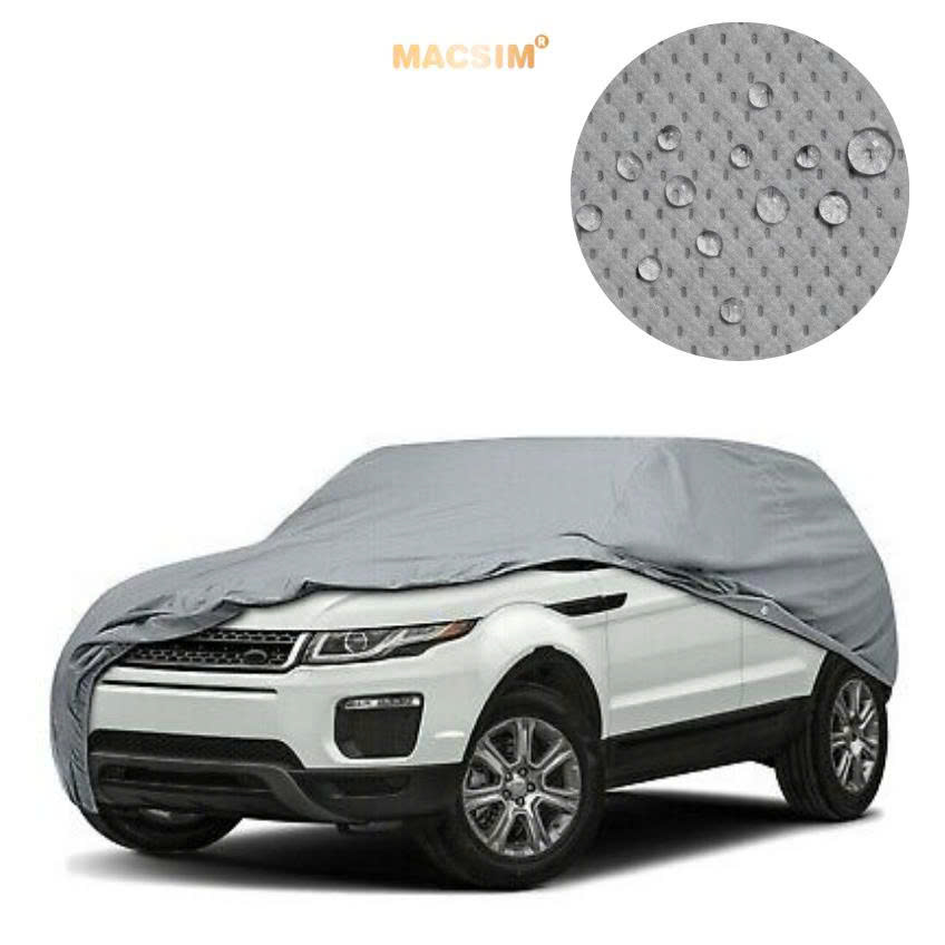 Bạt Phủ Ô Tô Vinfast VF9 Macsim Màu Ghi – Vải Không Dệt 4 Lớp Giải pháp chống nắng, Chống nước, Bảo vệ xe toàn diện