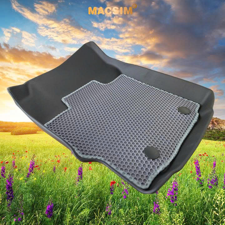 Thảm lót sàn ô tô Toyota yaris Cross 2023+  Macsim - cao su ghi, chuẩn phom, dễ vệ sinh (Mã 03)