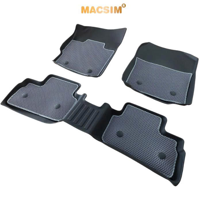 Thảm lót sàn ô tô Toyota yaris Cross 2023+  Macsim - cao su ghi, chuẩn phom, dễ vệ sinh (Mã 03)