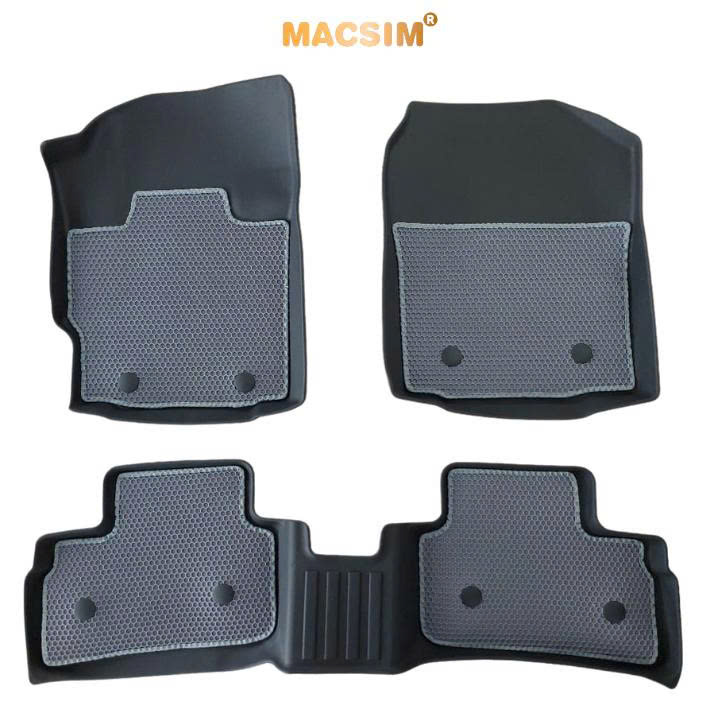 Thảm lót sàn ô tô Toyota yaris Cross 2023+  Macsim - cao su ghi, chuẩn phom, dễ vệ sinh (Mã 03)