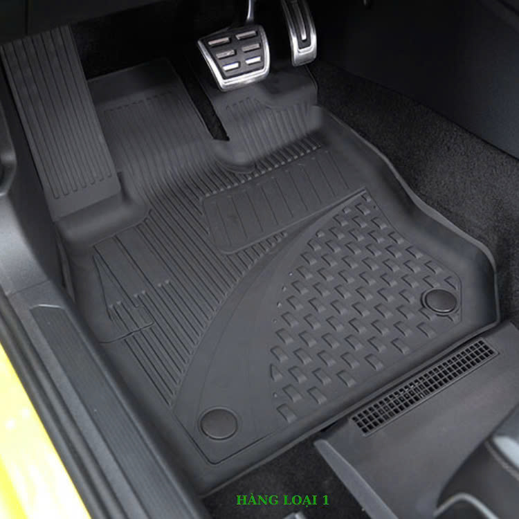 Thảm lót sàn ô tô nhựa TPE Silicon Audi A6 2011-2018 Black Nhãn hiệu Macsim
