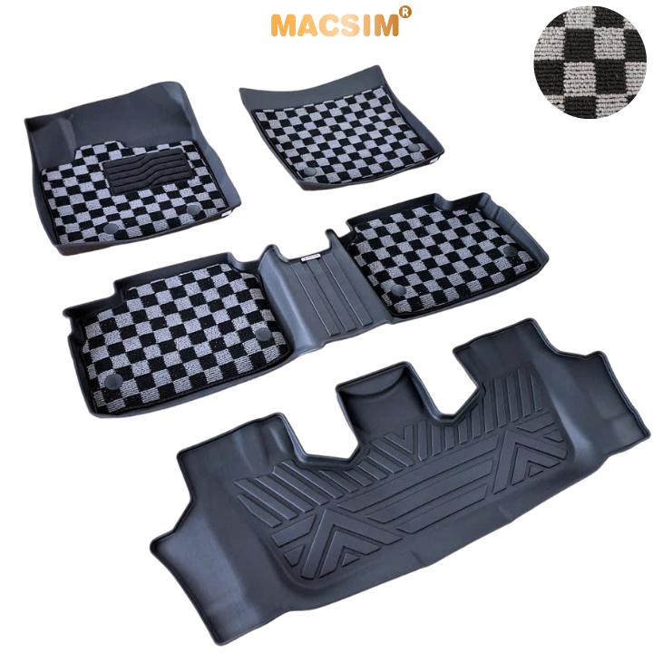 Thảm lót sàn ô tô  Toyota Avanza 2022+ Macsim – Ca rô, chuẩn phom, dễ vệ sinh (Mã 03)