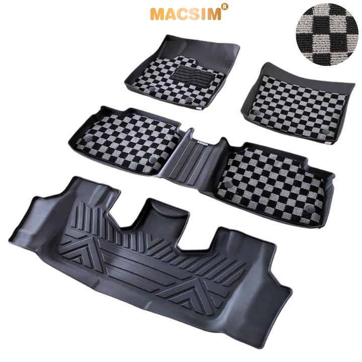 Thảm lót sàn ô tô  Toyota Avanza 2022+ Macsim – Ca rô, chuẩn phom, dễ vệ sinh (Mã 03)