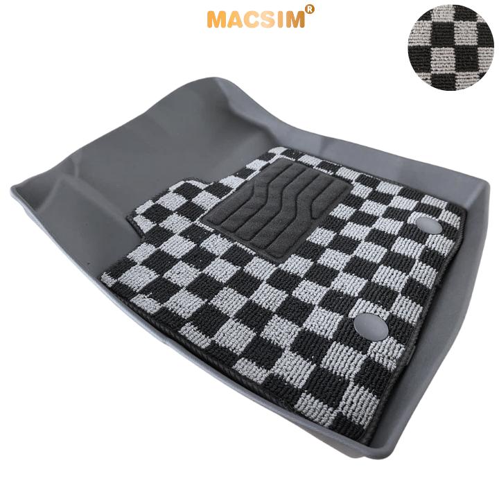 Thảm lót sàn ô tô  Toyota Avanza 2022+ Macsim – Ca rô, chuẩn phom, dễ vệ sinh (Mã 03)