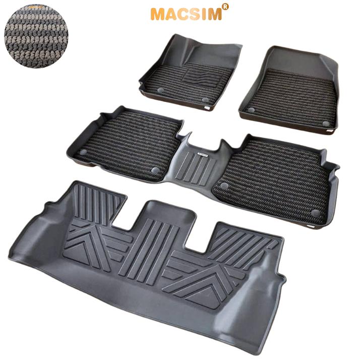 Thảm Lót Sàn Ô Tô Kia Carens 2023+ Macsim – Dệt thô chuẩn phom, dễ vệ sinh (Mã 03)