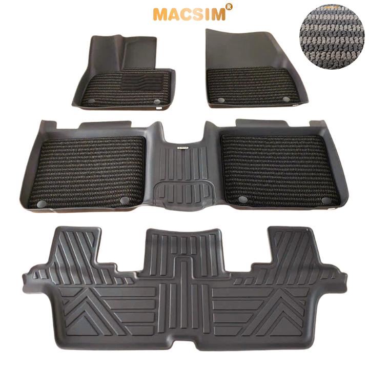 Thảm Lót Sàn Ô Tô Vinfast VF9 7 bản 7 chỗ Macsim – Dệt thô chuẩn phom, Sử dụng lâu dài (Mã 03)