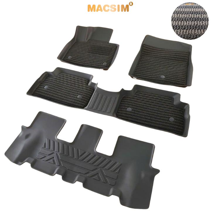 Thảm Lót Sàn Ô Tô Huyndai Santafe (2019-2023) Macsim – Dệt thô chuẩn phom, Sử dụng lâu dài (Mã 03)