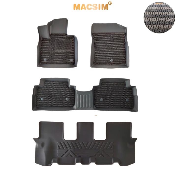 Thảm Lót Sàn Ô Tô Huyndai Santafe (2019-2023) Macsim – Dệt thô chuẩn phom, Sử dụng lâu dài (Mã 03)