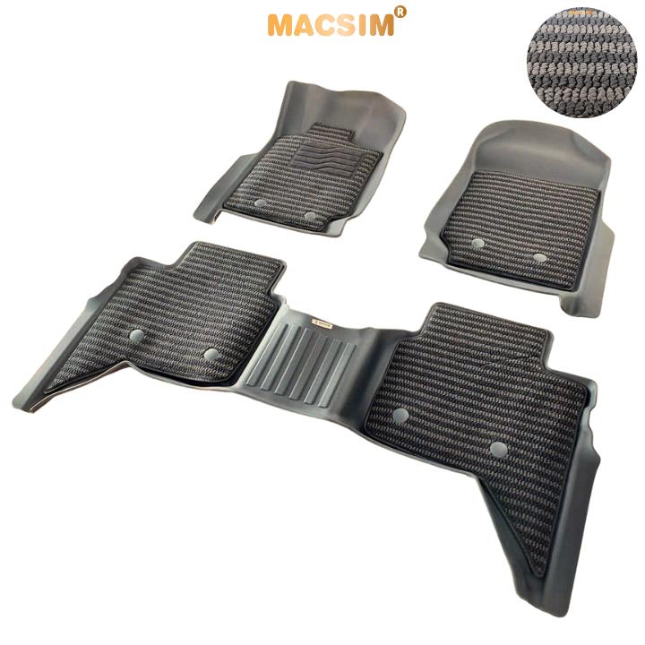 Thảm Lót Sàn Ô Tô Ford Ranger 2012-2021 Macsim – Dệt thô chuẩn phom, Sử dụng lâu dài (Mã 03)