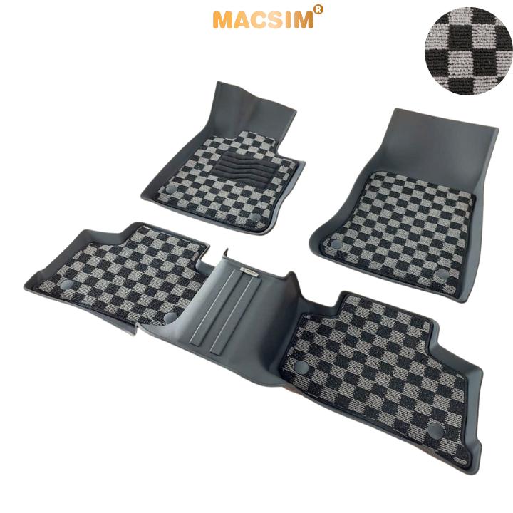 Thảm lót sàn ô tô Mercedes Glc 2023+ Macsim – Ca rô, chuẩn phom, Sử dụng lâu dài (Mã 03)