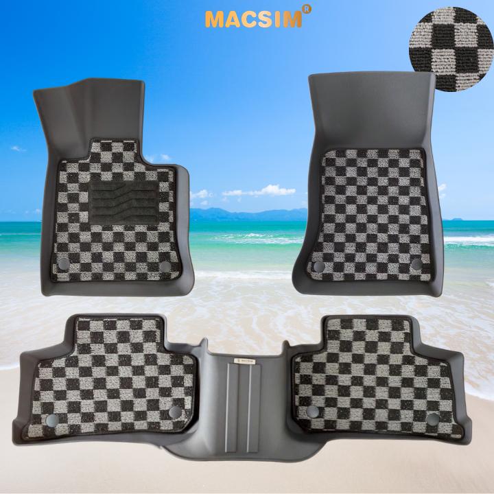 Thảm lót sàn ô tô Mercedes Glc 2023+ Macsim – Ca rô, chuẩn phom, Sử dụng lâu dài (Mã 03)
