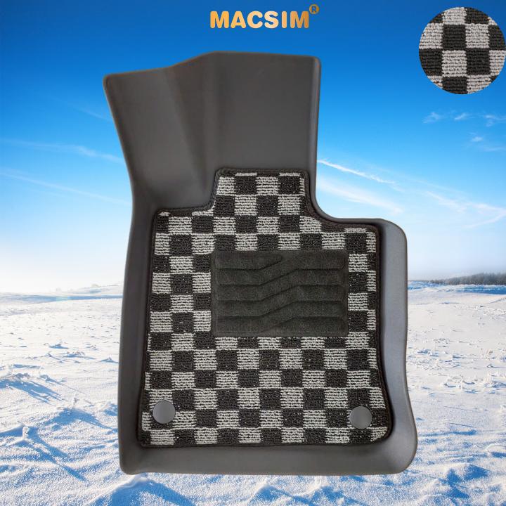 Thảm lót sàn ô tô Mercedes Glc 2023+ Macsim – Ca rô, chuẩn phom, Sử dụng lâu dài (Mã 03)