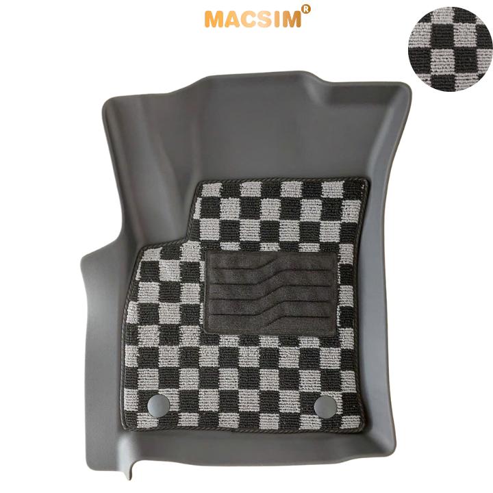 Thảm lót sàn ô tô Toyota Hilux 2026+ Macsim – Ca rô, chuẩn phom, Dễ Vệ Sinh (Mã 03)