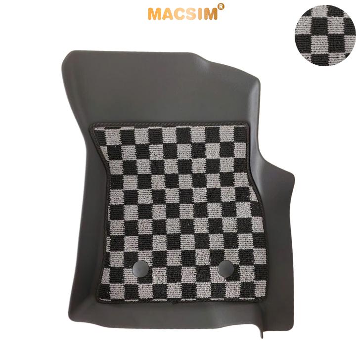 Thảm lót sàn ô tô Toyota Hilux 2026+ Macsim – Ca rô, chuẩn phom, Dễ Vệ Sinh (Mã 03)